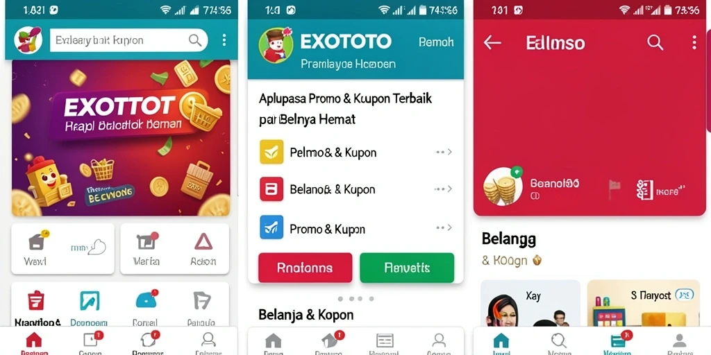 Tampilan antarmuka aplikasi EXOTOTO yang menarik dan fungsional.