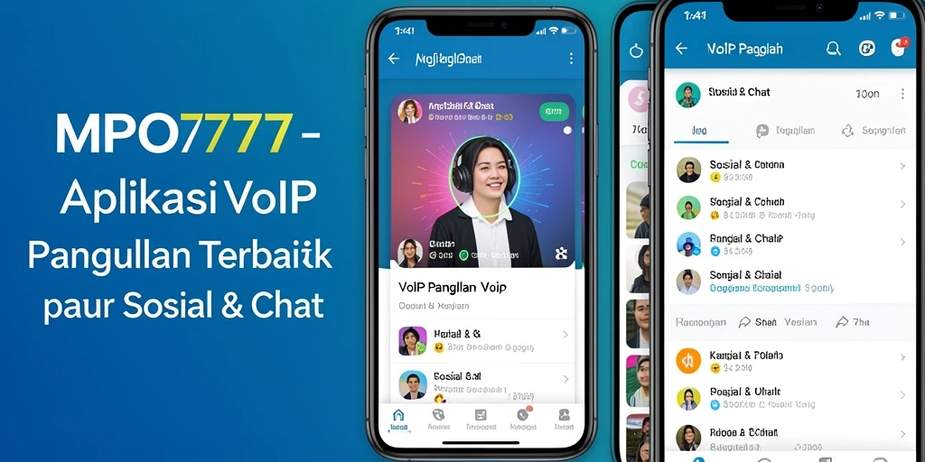 Antarmuka VoIP Panggilan MPO777 yang sederhana dan menarik.