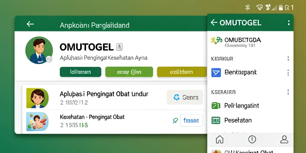 Tampilan antarmuka OMUTOGEL yang sederhana dan fungsional.
