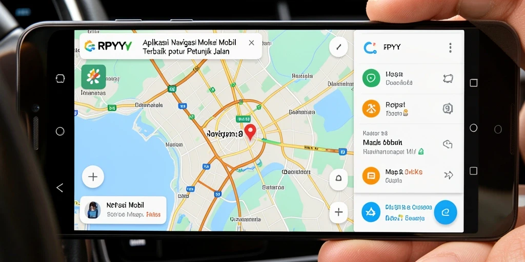 Antarmuka RPYYY yang intuitif dan penuh fitur Navigasi Mobil.