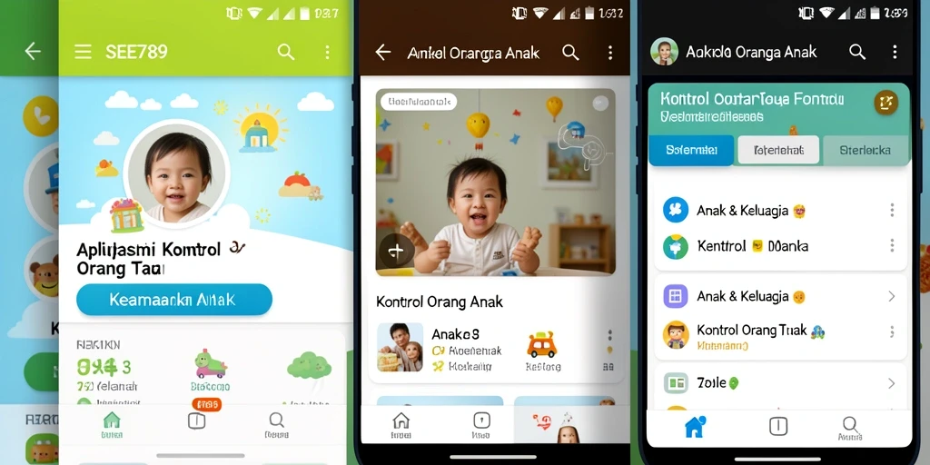 Antarmuka SEE789 yang menampilkan kontrol orang tua yang intuitif.